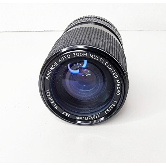 Rokinon Auto Zoom Macro Lens Multi Coated 1-3.9-135mm No 306432 Japan-Untested - Picture 1 of 3
